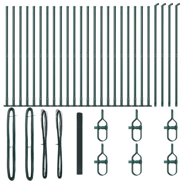 vidaXL Aiapost Roheline 50 x 1,4 m (16 x 16 mm s&uuml;mesh&uuml;lg)
