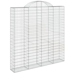 vidaXL kaarekujuline gabioonkorv, 200x30x200/220 cm, raud