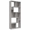 vidaXL raamatukapp, hall Sonoma tamm, 67 x 24 x 161 cm, tehispuit