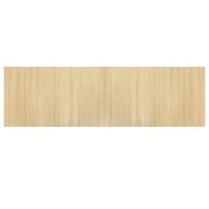 vidaXL vaip, ristk&uuml;likukujuline, naturaalne hele, 60 x 200 cm, bambus