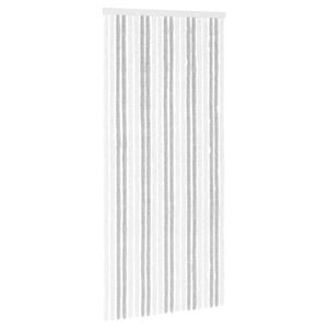 vidaXL S&auml;&auml;sev&otilde;rk Chenille Helehall ja valge 90 x 200 cm 100% PP