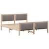 vidaXL Beti raam peaga Pruun ja taupe 160 x 200 cm M&auml;nnipuit