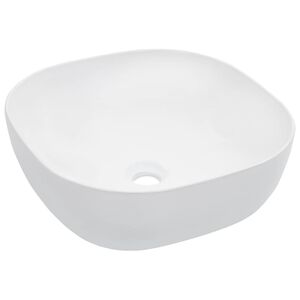 vidaXL valamu, 42,5 x 42,5 x 14,5 cm, keraamiline, valge