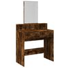 vidaXL tualettlaud peegliga, suitsutatud tamm, 80x41x144,5 cm