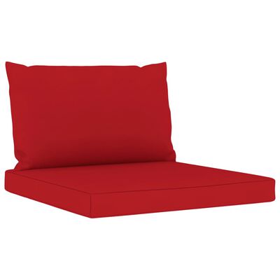 vidaXL 10-osaline aiamööbli komplekt istmepatjadega, punane