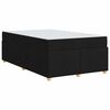 vidaXL Voodi raam madratsiga Must 120 x 200 cm kangas
