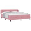 vidaXL Karbi vedrumadrats peaga Roosa 180 x 200 cm Samet