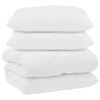 vidaXL Tek padjadega padjaga 3 pcs Valge Mikrofiber ja allahindlused