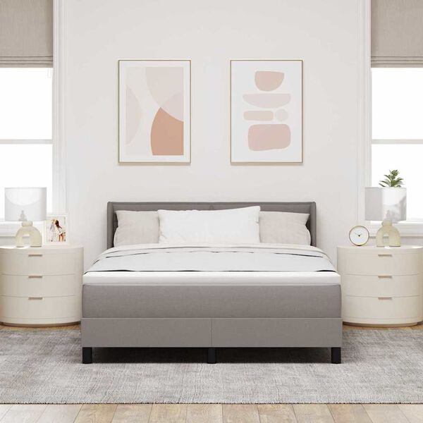 vidaXL Karbi vedrumadrats madratsiga Pruunikashall 200 x 140 cm kangas