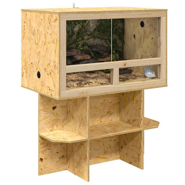 vidaXL Terrariumi alus Pruun 80 x 50 x 50 cm OSB