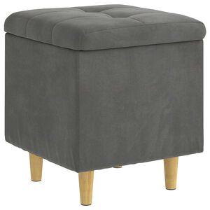 vidaXL Panipaigaga ottoman padjaga Tumehall 40 x 40 x 45 cm Samet