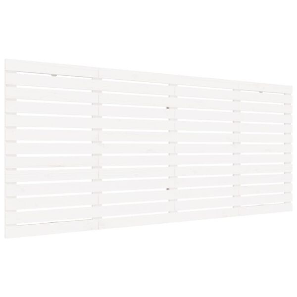 vidaXL seinale kinnitatav voodipeats, valge, 186x3x91,5 cm, m&auml;nnipuit