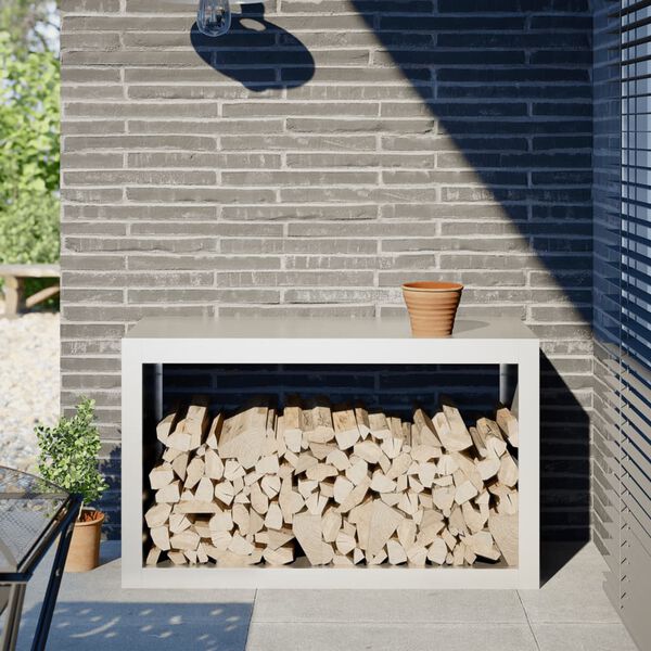 vidaXL k&uuml;ttepuude rest, valge, 100x40x60 cm, teras