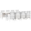 vidaXL Aia s&ouml;&ouml;gilaudade komplekt 9 pcs Helehall Pol&uuml;prop&uuml;leen