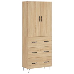vidaXL k&otilde;rge kapp, Sonoma tamm, 69,5 x 34 x 180 cm, tehispuit