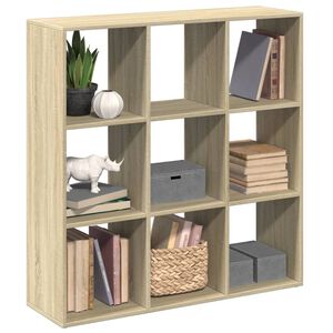 vidaXL ruumijagaja/raamatukapp, Sonoma tamm 102x29x103,5 cm tehispuit