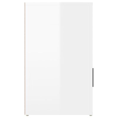 vidaXL öökapp, kõrgläikega valge, 50 x 36 x 60 cm, tehispuit