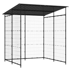 vidaXL jalgrattakuur 190x190x222 cm teras must