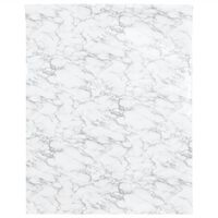 vidaXL isekleepuvad mööblikile, valge marmor, 90 x 500 cm, PVC