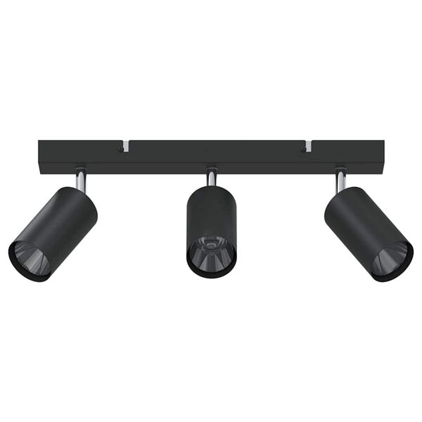 vidaXL Lae kohtvalgusti prožektoritega Must 38 x 5,5 x 16,5 cm Metall