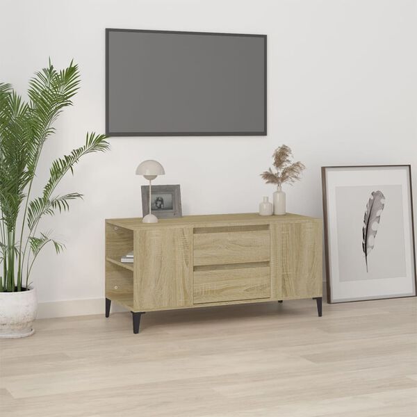 vidaXL telerikapp, Sonoma tamm, 102x44,5x50 cm, tehispuit