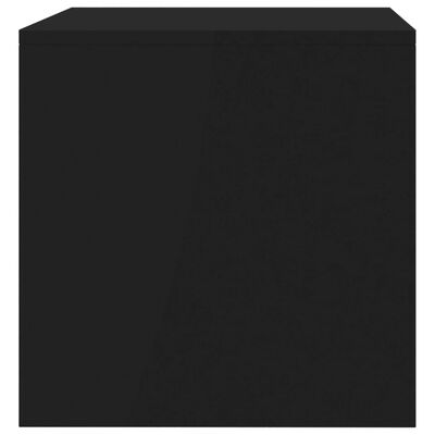 vidaXL telerikapp, must, 80 x 40 x 40 cm, puitlaastplaat