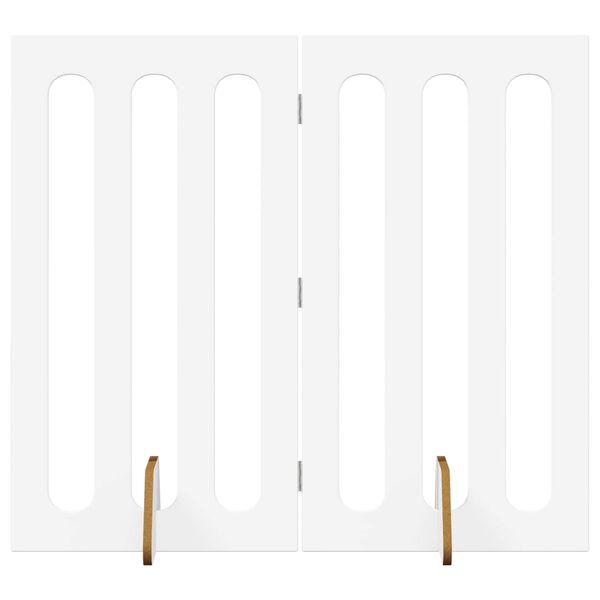 vidaXL Volditav lemmikloomade aed 2 pcs Valge 100,5 x 38 x 90 cm