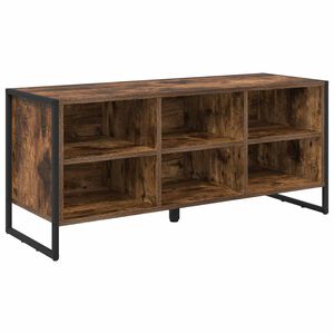 vidaXL Kinga kapp 100 x 35 x 44 cm Tehispuit Suitsu tamm
