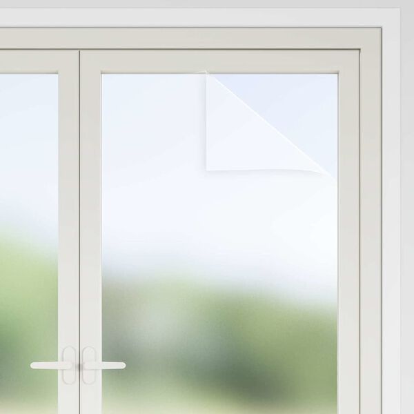 vidaXL Ise kinni kleebitav aknafilm J&auml;&auml;s Valge 90 x 1000 cm PVC