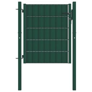 vidaXL aiav&auml;rav PVC ja terasest, 100 x 81 cm, roheline
