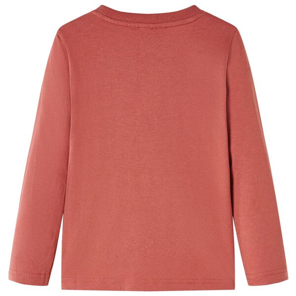 Pikkade varrukatega lastesärk, henna, 140