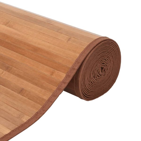 vidaXL vaip, ristk&uuml;likukujuline, naturaalne, 80 x 1000 cm, bambus