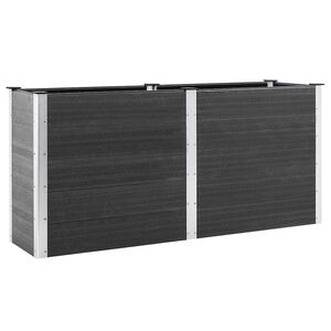 vidaXL aia taimelava, 200 x 50 x 91 cm, WPC, hall