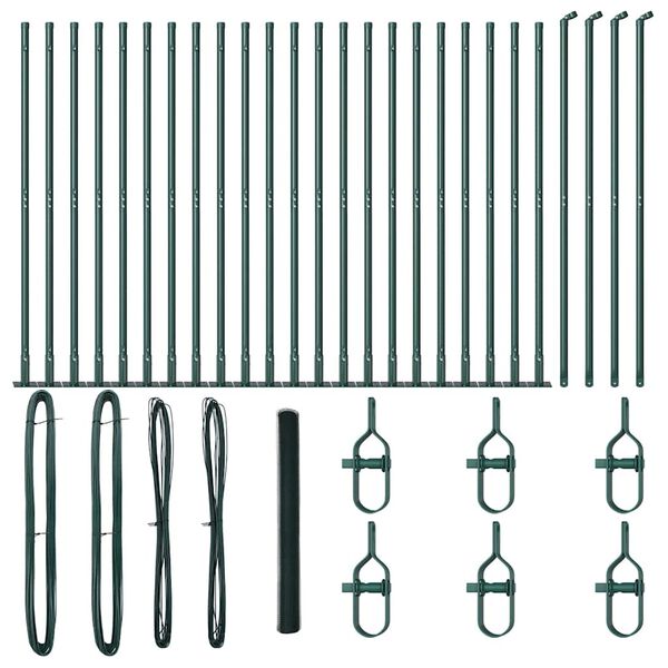 vidaXL Aiapost Roheline 50 x 1,4 m (25 mm v&otilde;rk) Terased ja PVC