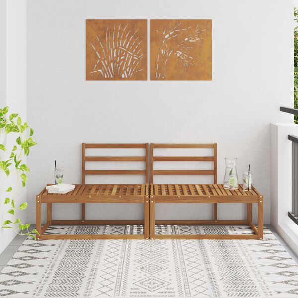 vidaXL V&auml;lim&ouml;&ouml;bel L&otilde;ppdiivan 2 T&uuml;kk Neutraalne 182,5 x 63 x 73 cm