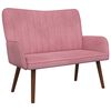 vidaXL 2-kohaline diivan Roosa 115 x 61 x 87 cm Samet