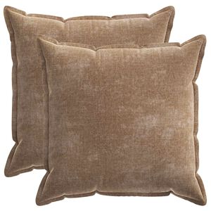 vidaXL Diivanipadi 2 pcs HOUTEN Pruun 80 x 80 cm &Scaron;en&uuml;&uuml;lfabric
