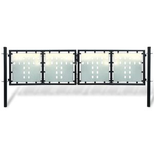 vidaXL must ühe uksega aiavärav 300 x 100 cm