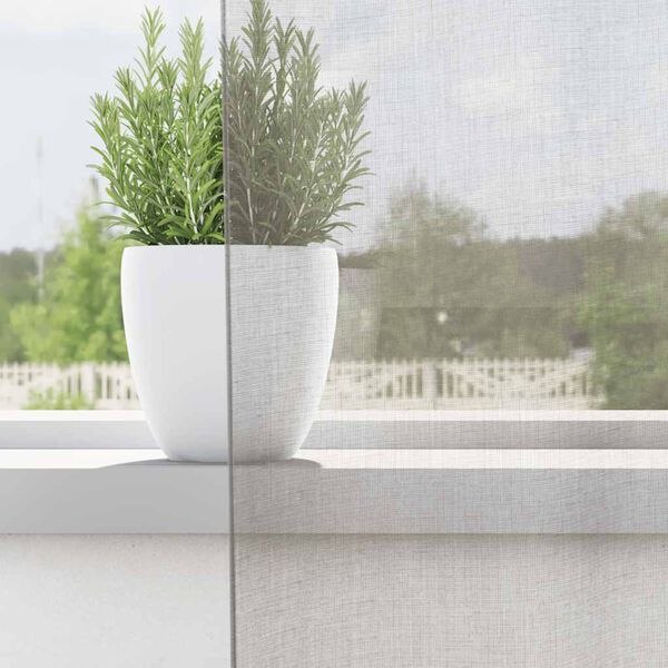 vidaXL Voile kardinad rõngastihendiga 2 tk helehall 140x245 cm