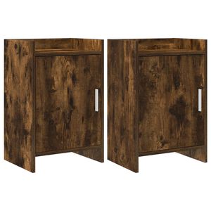 vidaXL &Ouml;&ouml;kapid 2 pcs Suitsutatud tamm 40 x 30 x 60 cm Tehispuit