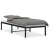 vidaXL metallist voodiraam, must, 80x200 cm
