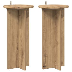 vidaXL Taimede alus 2 tk Artisan tamm 29,5 x 29,5 x 60 cm Tehispuit