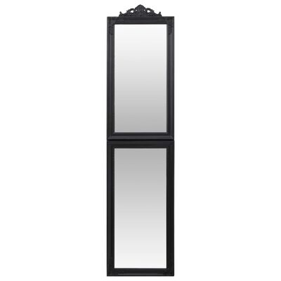 vidaXL eraldiseisev peegel, must, 50x200 cm