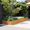 vidaXL taimekast, 387 x 100 x 36 cm, Corten-teras