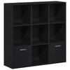 vidaXL raamatukapp must tamm 98 x 29 x 97,5 cm t&ouml;&ouml;deldud puit