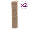 vidaXL džuudist rullid 2 tk, 0,5x50 m, 100% džuut 200 gsm