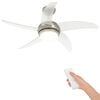 vidaXL Lageventilaator koos valguse ja kaugjuhtimispuldiga &Oslash; 110 cm