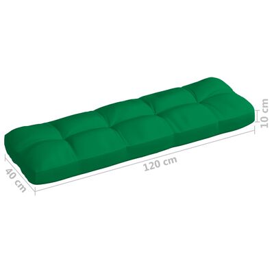 vidaXL euroalustest diivani istmepadjad 2 tk, roheline