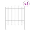 vidaXL Aiandus aiapaneel WOERDEN 5 tk 170 x 215 cm Valge