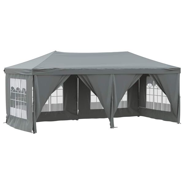 vidaXL kokkupandav peotelk seintega, antratsiithall, 3 x 6 m